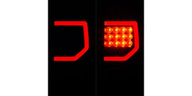 Raxiom 07-13 Toyota Tundra Axial Series Dual C-Shape LED Tail Lights- Black Housing- Clear Lens
