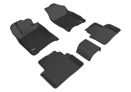 3D MAXpider 2016-2020 Honda Civic Kagu 1st & 2nd Row Floormats - Black