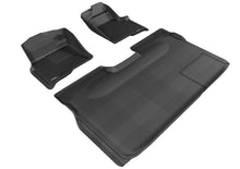 Load image into Gallery viewer, 3D MAXpider 2009-2010 Ford F-150 Supercrew Kagu 1st &amp; 2nd Row Floormats - Black