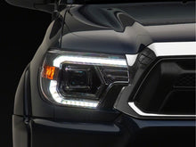 Load image into Gallery viewer, Raxiom 12-15 Toyota Tacoma Axial Series Switchback Projector Headlights- Chrome- Clear Lens