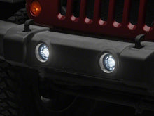 Load image into Gallery viewer, Raxiom 07-18 Jeep Wrangler JK V2 LED Switchback Fog Lights with Amber Turn Signal and Halo Rings