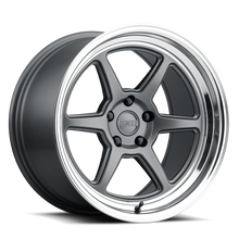 Load image into Gallery viewer, Kansei K14G Roku 18x8.5in / 5x114.3 BP / 35mm Offset / 73.1mm  Bore - Grey and Machined Lip