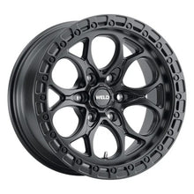 Load image into Gallery viewer, Weld 17x9 Ledge 6 6x135 ET-12 BS 4.50 87.1 Satin Black Wheel / Satin Black Ring