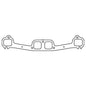 Cometic Chevrolet 348/409 W-Series Big Block V8 .064 AM Exhaust Manifold Gasket Set