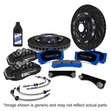 Load image into Gallery viewer, EBC Racing 2022+ Ineos Grenadier Black Apollo-6 Calipers 355mm Rotors Front Big Brake Kit