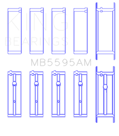 King Engine Bearings Datsun Ka-24E (Size +0.50mm) Main Bearing Set
