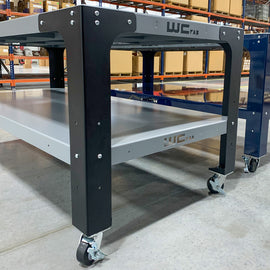 Wehrli Modular Steel Work Bench Top/Shelf Kit - 40in Tall x .120in Thick (Raw Steel)