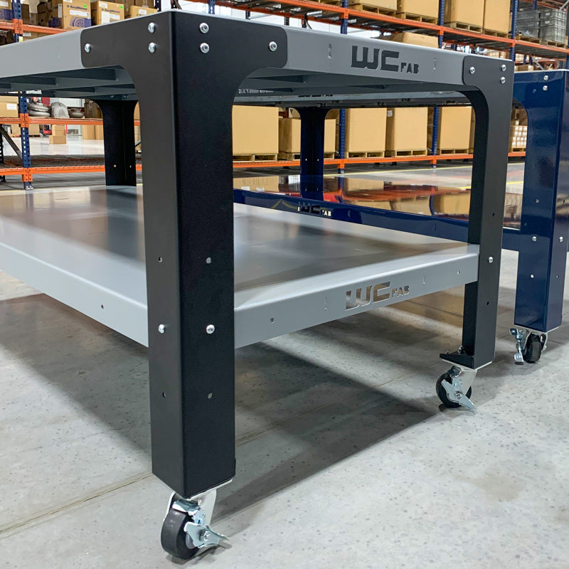 Wehrli Modular Steel Work Bench Top/Shelf Kit - 42in x 90in x .120in Thick (Grey)