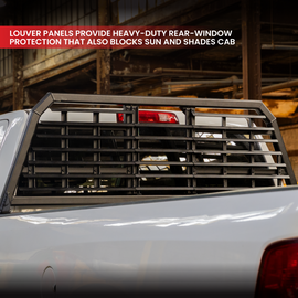 Gen-Y 19+ Dogde Ram 2500/3500 Defender 2 Outer Louver Panel for Headache Rack - Black
