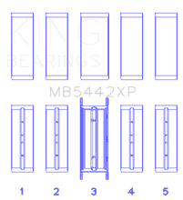Load image into Gallery viewer, King Engine Bearings Ford 2.0 2.3L EcoBoost Crankshaft Main Bearing Set (Set of 5)