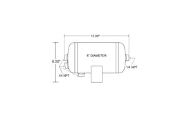 Firestone Air Tank 1 Gallon - 4 x 1/4in NPT (WR17609480)