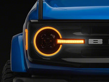 Load image into Gallery viewer, Raxiom 21-26 Ford Bronco LED Halo Headlights with Amber Backlight- Black Housing- Clear Lens