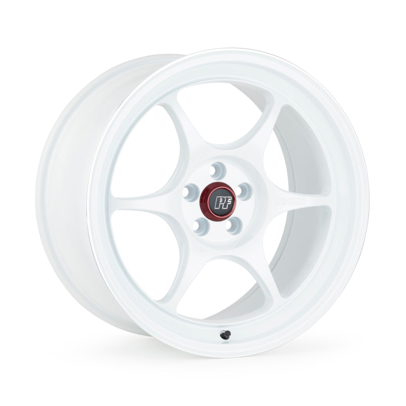 Enkei PF06 19x8.5 5x120 32mm Offset 72.5mm Bore White Wheel w/ Machined Lip (MOQ 40)