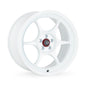 Enkei PF06 17x7.5 4x100 38mm Offset 75mm Bore White Wheel w/ Machined Lip ** SPECIAL ORDER**