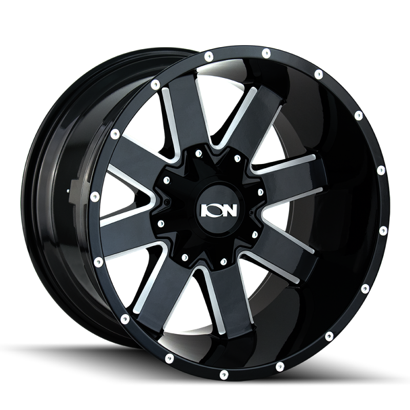 ION 141 17x9 / 8x165.1 BP / 18mm Offset / 130.8mm Hub Gloss Black Milled Wheel