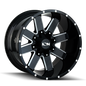 ION 141 20x9 / 6x135/139.7 BP / -12mm Offset / 106mm Hub Gloss Black Milled Wheel