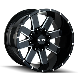 ION 141 18x9 / 8x170 BP / 18mm Offset / 125.2mm Hub Gloss Black Milled Wheel