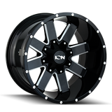 ION 141 18x9 / 8x170 BP / 18mm Offset / 125.2mm Hub Gloss Black Milled Wheel