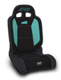 PRP EnduroDaily Reclining Suspension Seat - Black/Teal Tweed - Driver
