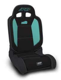 PRP EnduroDaily Reclining Suspension Seat - Black/Teal Tweed - Passenger