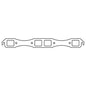 Cometic Chrysler Big Block B/RB V8 .043in Copper Exhaust Manifold Gasket Set-1.780in x 1.480in Port