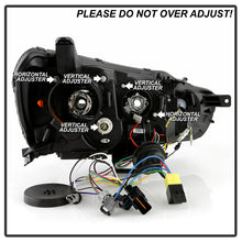Load image into Gallery viewer, Spyder 08-17 Mitsubishi Lancer EVO 10 Projector Headlights - Black (PRO-YD-ML08V2HIDSI-SEQ-BK)