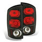 Raxiom 02-05 Dodge RAM 1500 Axial Series Tail Lights- Black Housing- Red/Clear Lens