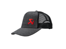 Load image into Gallery viewer, Akrapovic Logo Trucker Cap - Ash Grey / Black Mesh
