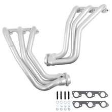 Load image into Gallery viewer, Jeep Wrangler 3.8 1-5/8 Long Tube Exhaust Headers With High Flow Cats Polished Silver Ceramic 07-11