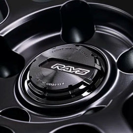 Gram Lights 57NR LIMITED II 18x8.5 +38 5-100 Semigloss Black Wheel w/ Black Cap/Stickers/Air Valve