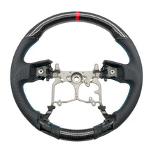 Load image into Gallery viewer, NRG 12-23 Toyota Tacoma OEM Plus Carbon Fiber Steering Wheel w/ Blue Stitch &amp; Red Center Mark