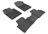 3D MAXpider 2009-2014 Nissan Maxima Kagu 1st & 2nd Row Floormats - Black