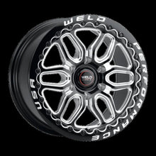 Load image into Gallery viewer, Weld Racing 17x11 Laguna 6 Bead Lock 6x127 ET36 BS 7.375 Gloss Black Milled - Diamond Lip DIA 78.1