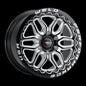 Weld Racing 17x10 Laguna 6 Bead Lock 6x139.7 ET25 BS6.50 Gloss BLK MIL DIA 106.1