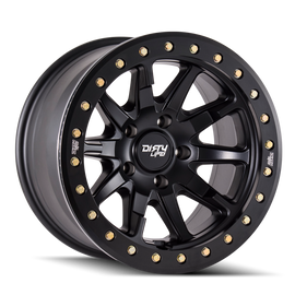 Dirty Life 9304 DT-2 20x9 / 6x135 BP / 12mm Offset / 87.1mm Hub Matte Black Wheel - Beadlock