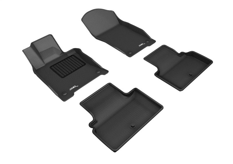 3D MAXpider 2018-2020 Infiniti Q50/Q60 Kagu 1st & 2nd Row Floormats - Black