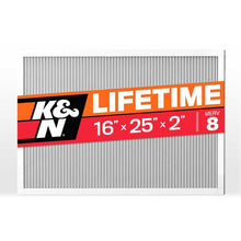 Load image into Gallery viewer, K&amp;N HVAC Filter 16 X 25 X 2 Merv 8