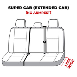 Covercraft 19-24 Ford F-150 Polycotton SeatSaver Custom Second Row Seat Covers - Charcoal