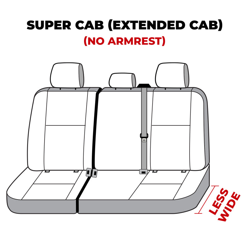 Covercraft 19-24 Ford F-150 Polycotton SeatSaver Custom Second Row Seat Covers - Taupe