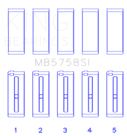 King Engine Bearings 2007 Mini Cooper N14B16 Main Bearing Set - Size +.3mm