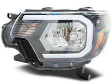 Load image into Gallery viewer, Raxiom 12-15 Toyota Tacoma Axial Series Headlights/Seq LED Bar- Black- Clear Lens