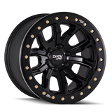 Dirty Life 9303 DT-1 17x9/8x165.1 BP/-12mm Offset/130.8mm Hub Matte Black Wheel - Beadlock