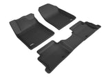 3D MAXpider 2018-2020 Hyundai Elantra GT Kagu 1st & 2nd Row Floormats - Black