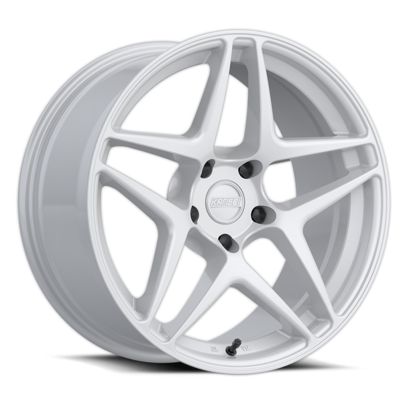 Kansei K15W Astro 19x9.5in / 5x114.3 BP / 22mm Offset / 73.1mm Bore - Gloss White Wheel