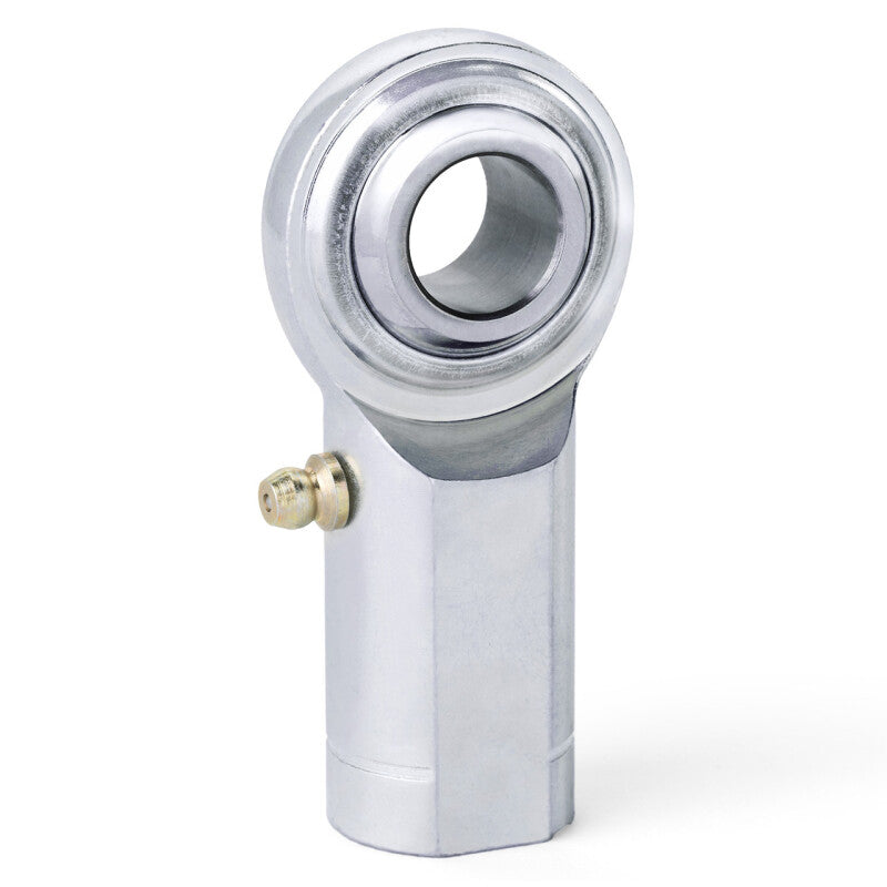 QA1 C Series 2-Pc Rod End - Female/Left Hand - .3125in Bore x 5/16-24 w/Zerk - Carbon Steel