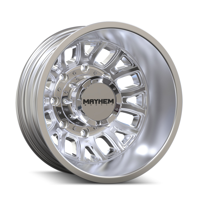 Mayhem Cogent Dually 8107D 17x6.5 8-210 BP -142mm Offset 154.2mm Bore Polished Wheel