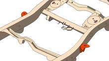 Load image into Gallery viewer, Rust Buster 4Runner &amp; FJ Cruiser Middle Body Frame Mount