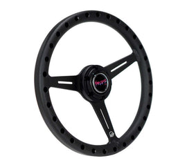 NRG Aluminum Steering Wheel 330mm - Extra Light - Ergonomic Grip - Anadized Black