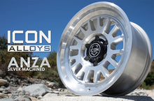 Load image into Gallery viewer, ICON Anza 17x8.5 / 6x5.5 / 0mm / 4.75in BS Silver Machined Wheel