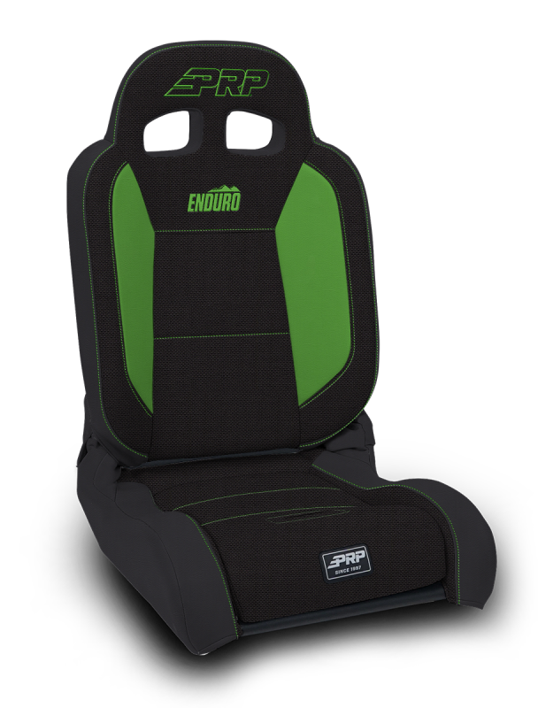 PRP EnduroDaily Reclining Suspension Seat - Black/Green Tweed - Driver